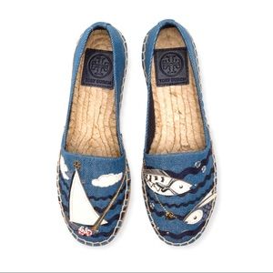 Tory Burch Seaside Espadrilles size 5.5